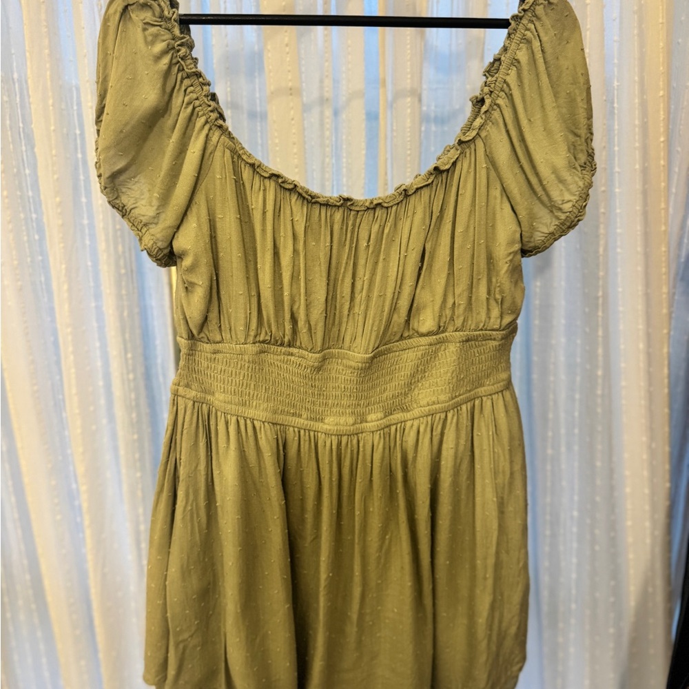 Hollister Olive Romper Dress